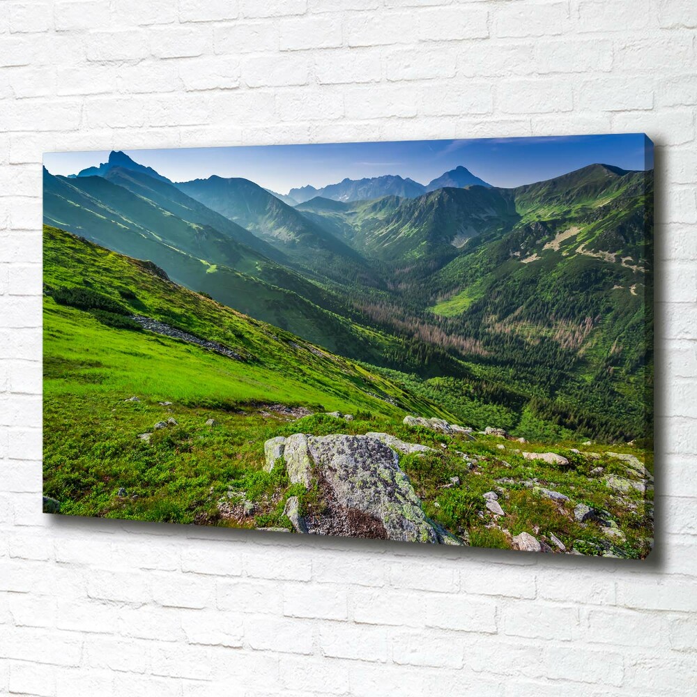 Tableau photo sur toile Aube dans les montagnes