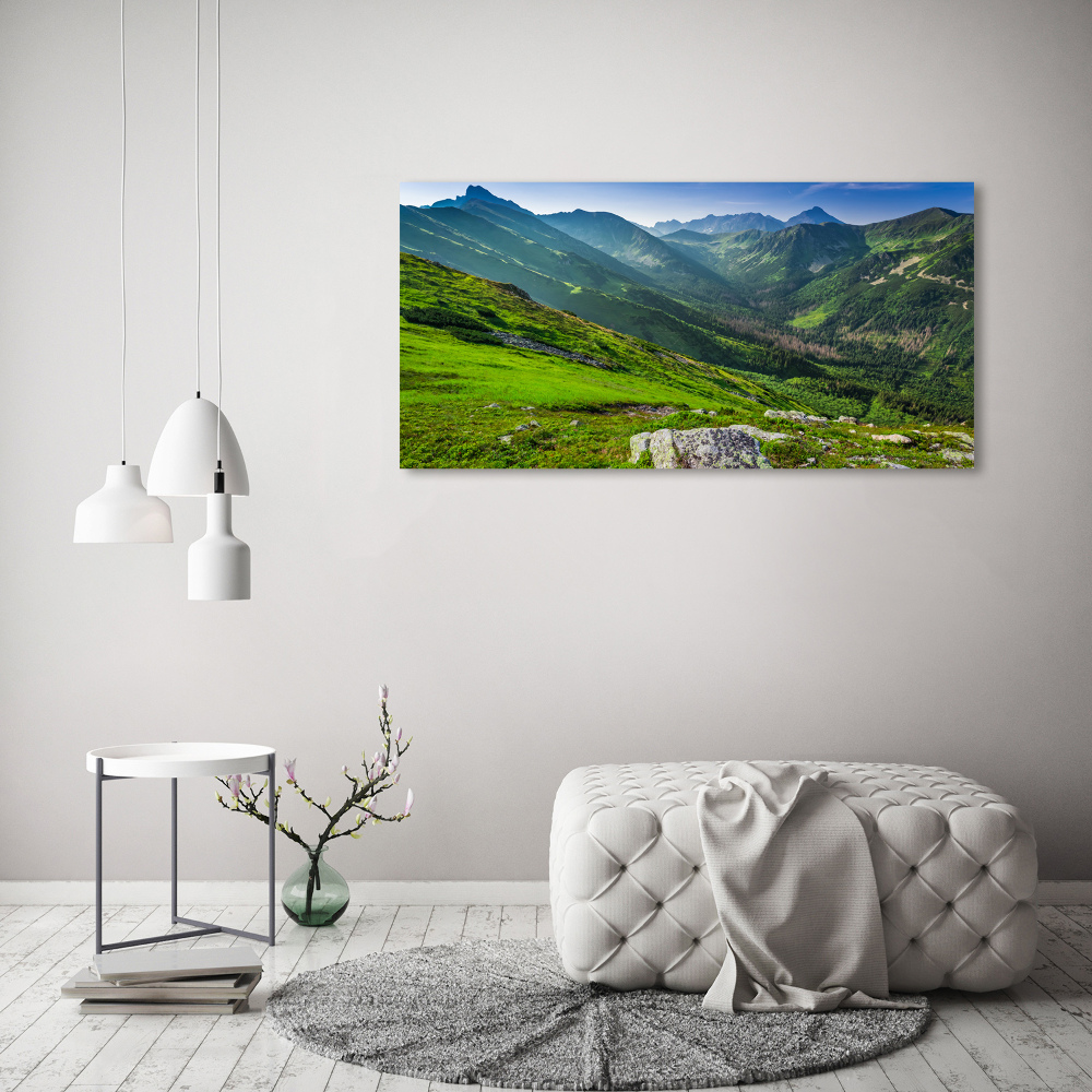 Tableau photo sur toile Aube dans les montagnes