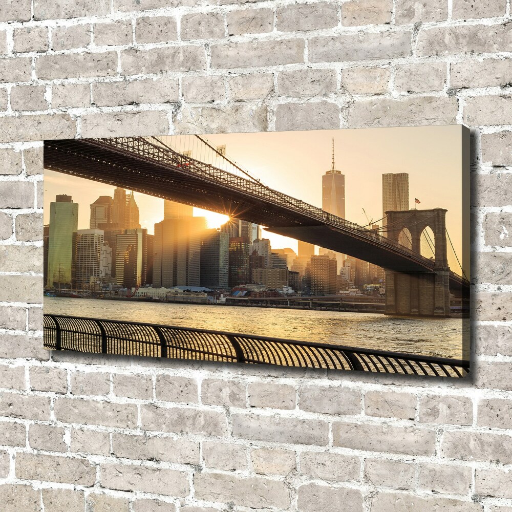 Tableau imprimé sur toile Pont de Brooklyn