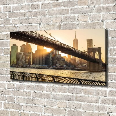 Tableau imprimé sur toile Pont de Brooklyn