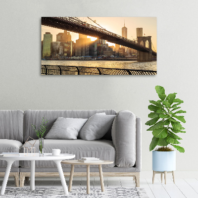 Tableau imprimé sur toile Pont de Brooklyn