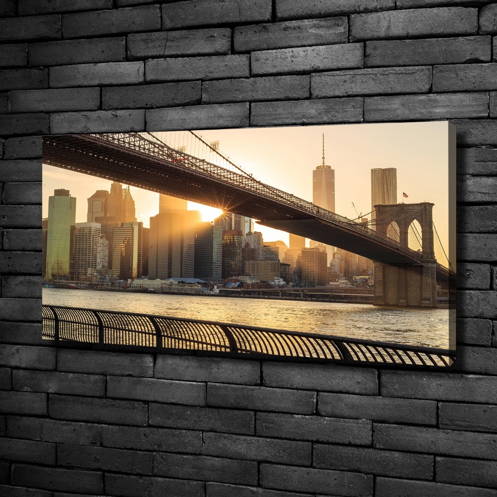 Tableau imprimé sur toile Pont de Brooklyn