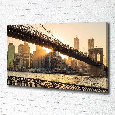 Tableau imprimé sur toile Pont de Brooklyn