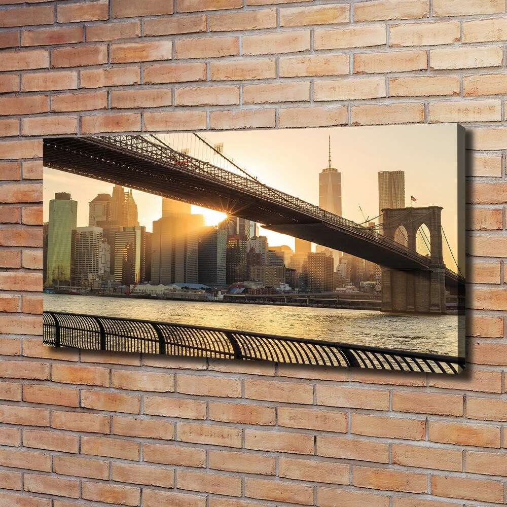 Tableau imprimé sur toile Pont de Brooklyn