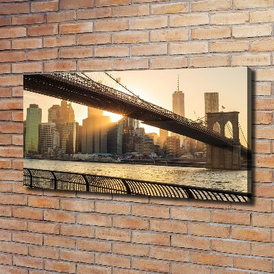 Tableau imprimé sur toile Pont de Brooklyn