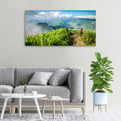 Tableau mural sur toile Sentier au sommet