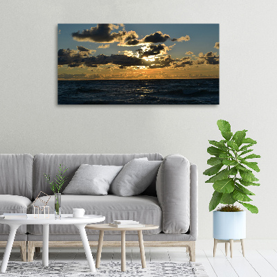 Tableau mural sur toile Ouest au bord de la mer