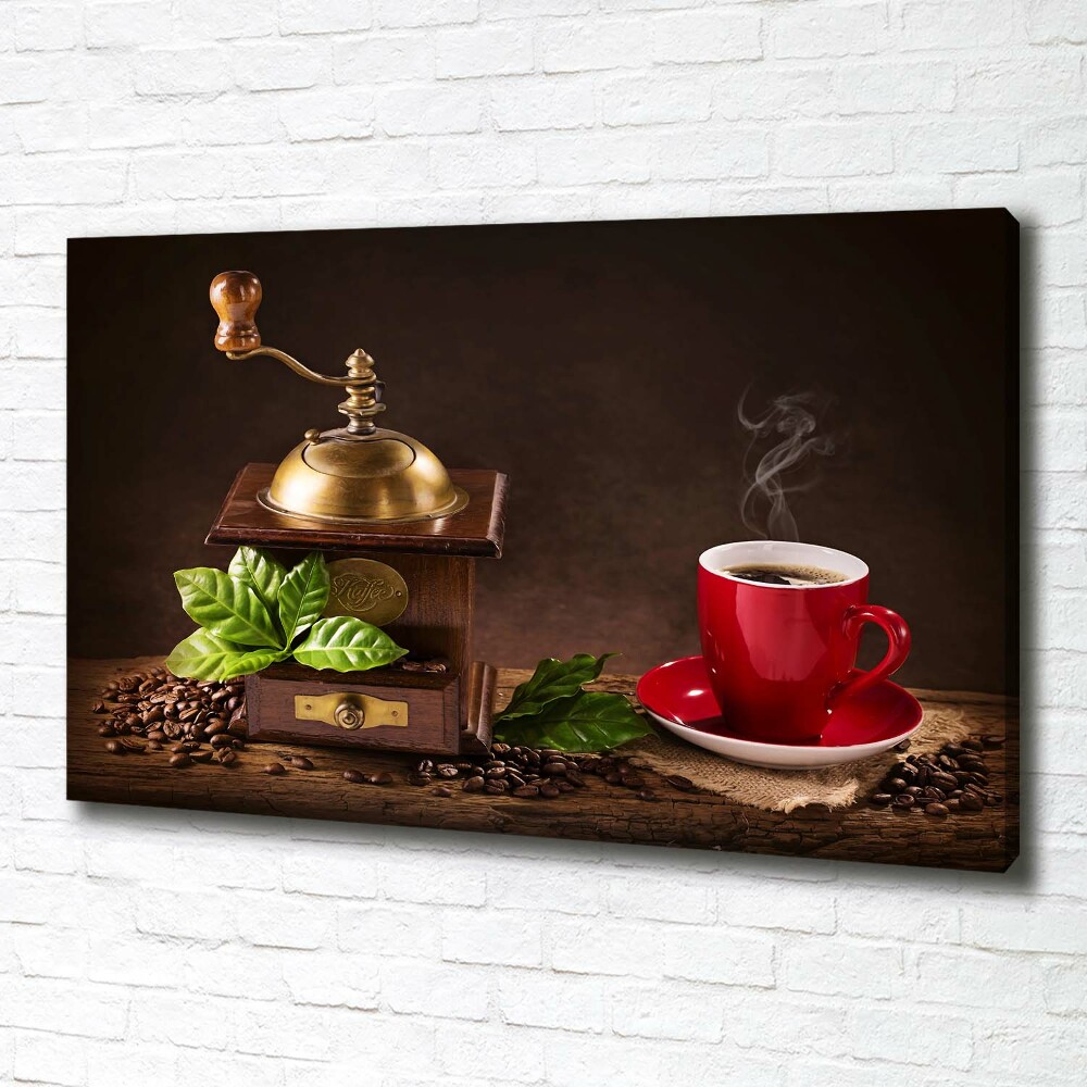 Tableau photo sur toile Café et moulin