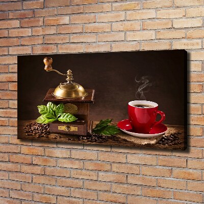 Tableau photo sur toile Café et moulin