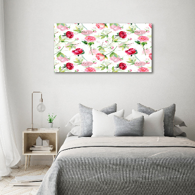 Tableau imprimé sur toile Pivoines roses