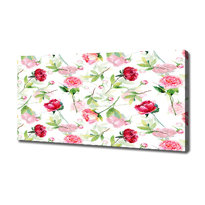 Tableau imprimé sur toile Pivoines roses