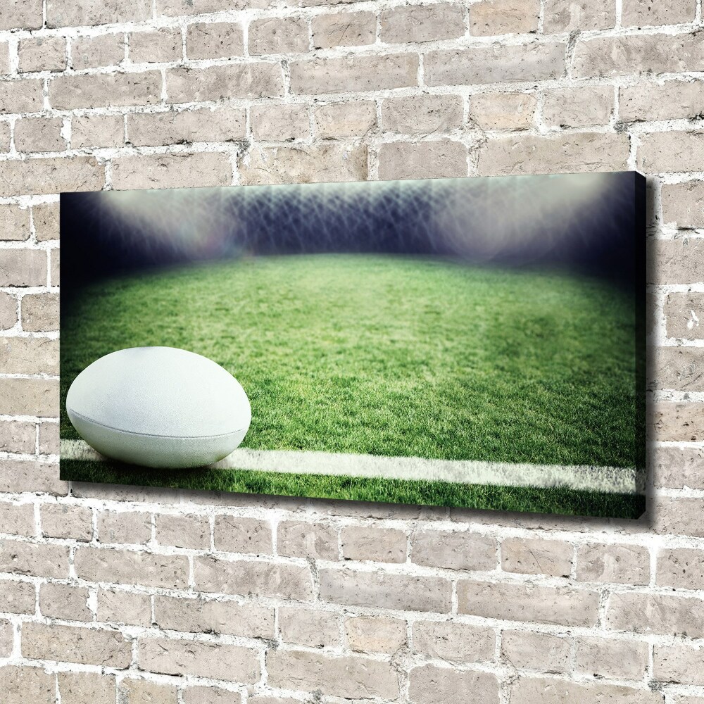 Tableau imprimé sur toile Football dans le Rugby Bowl