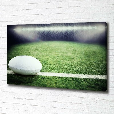 Tableau imprimé sur toile Football dans le Rugby Bowl