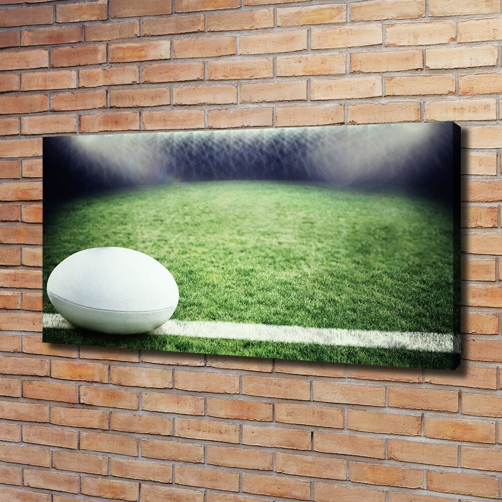 Tableau imprimé sur toile Football dans le Rugby Bowl