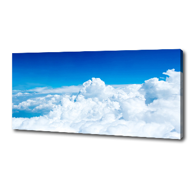 Tableau sur toile Vue des nuages à vol d'oiseau