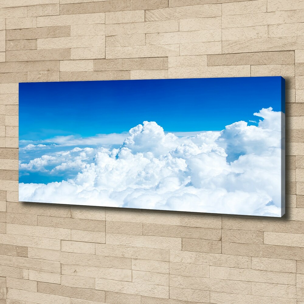 Tableau sur toile Vue des nuages à vol d'oiseau