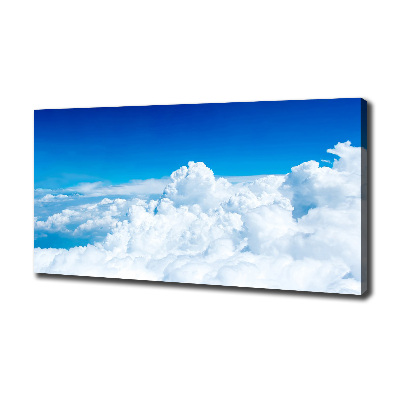 Tableau sur toile Vue des nuages à vol d'oiseau