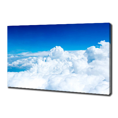 Tableau sur toile Vue des nuages à vol d'oiseau