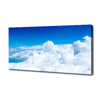 Tableau sur toile Vue des nuages à vol d'oiseau