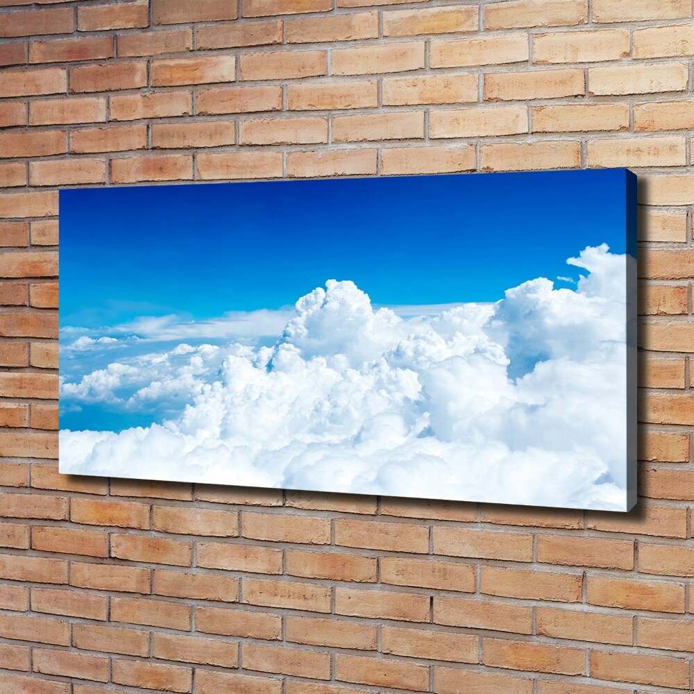 Tableau sur toile Vue des nuages à vol d'oiseau