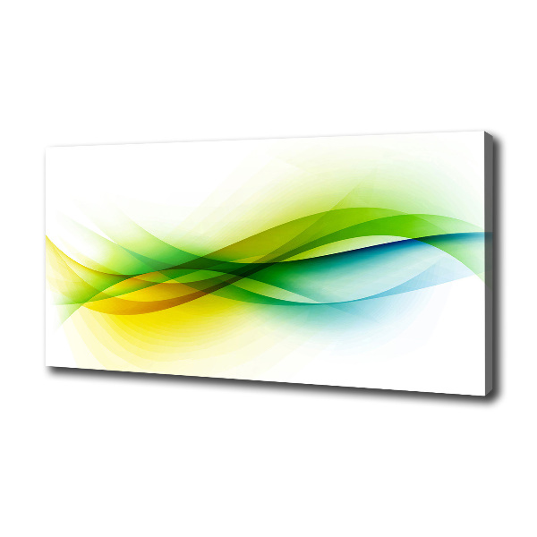 Tableau mural sur toile Abstraction vagues colorées
