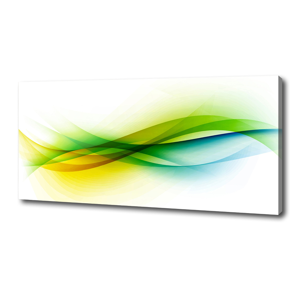 Tableau mural sur toile Abstraction vagues colorées