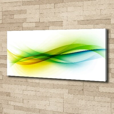 Tableau mural sur toile Abstraction vagues colorées