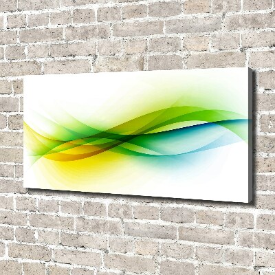 Tableau mural sur toile Abstraction vagues colorées