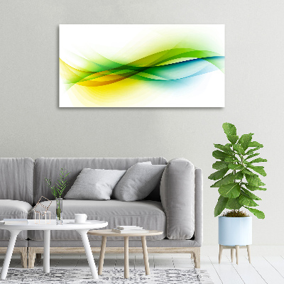 Tableau mural sur toile Abstraction vagues colorées