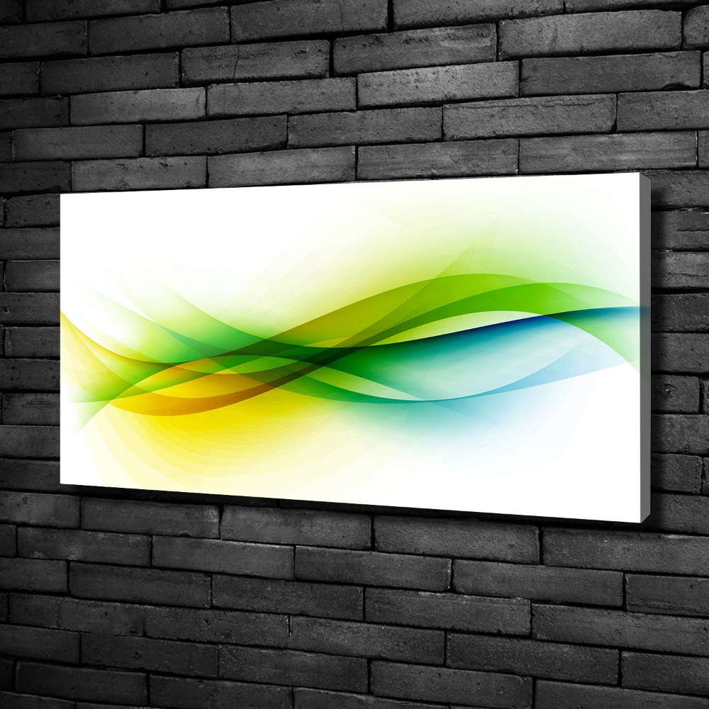 Tableau mural sur toile Abstraction vagues colorées