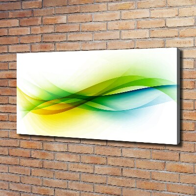 Tableau mural sur toile Abstraction vagues colorées