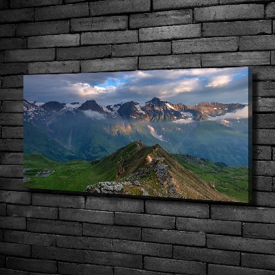 Tableau sur toile Sommets des montagnes