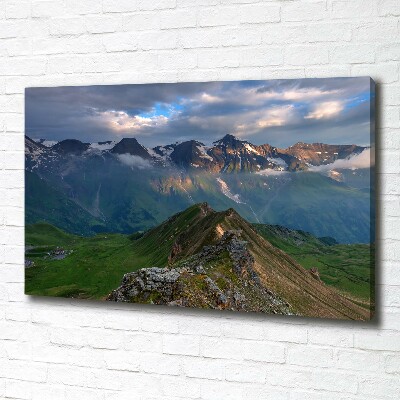 Tableau sur toile Sommets des montagnes