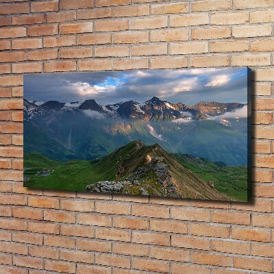 Tableau sur toile Sommets des montagnes