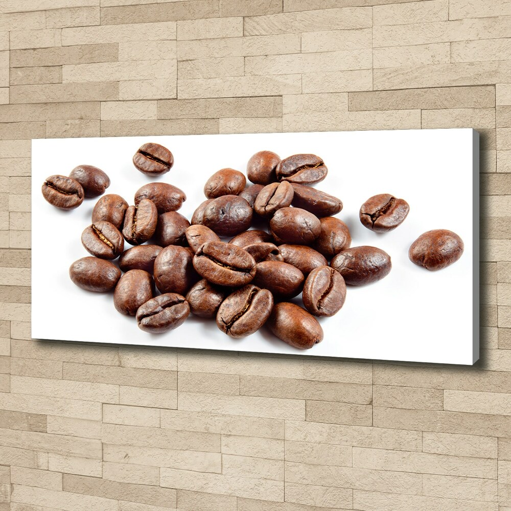 Tableau photo sur toile Poignée de grains de café