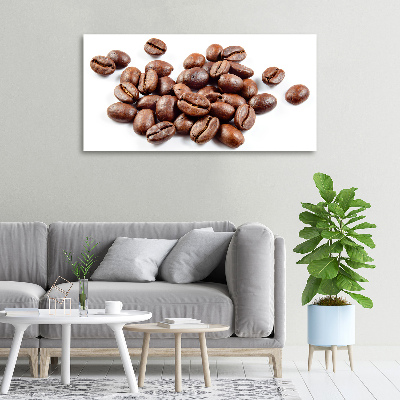 Tableau photo sur toile Poignée de grains de café