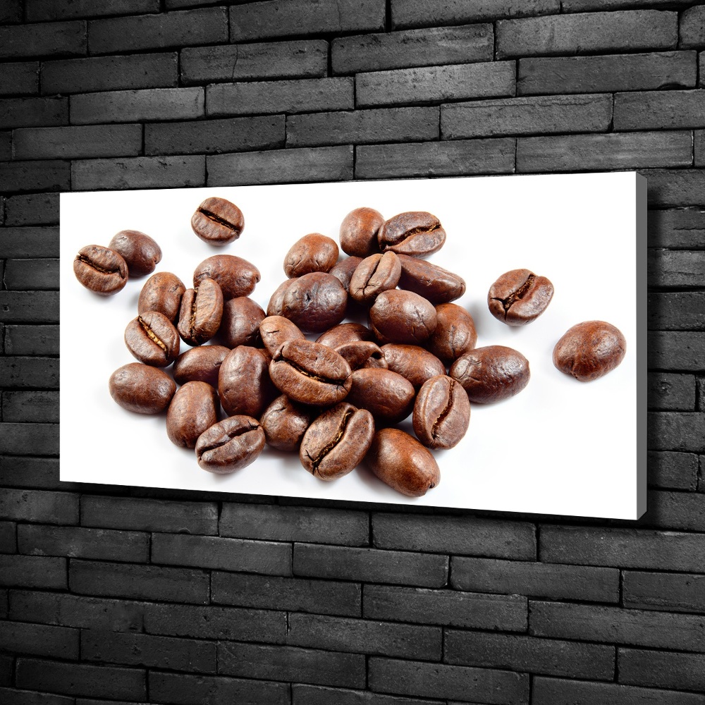 Tableau photo sur toile Poignée de grains de café