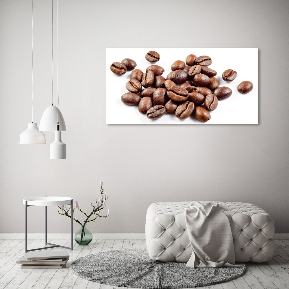 Tableau photo sur toile Poignée de grains de café