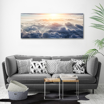 Tableau photo sur toile Vue des nuages à l'œil d'oiseau