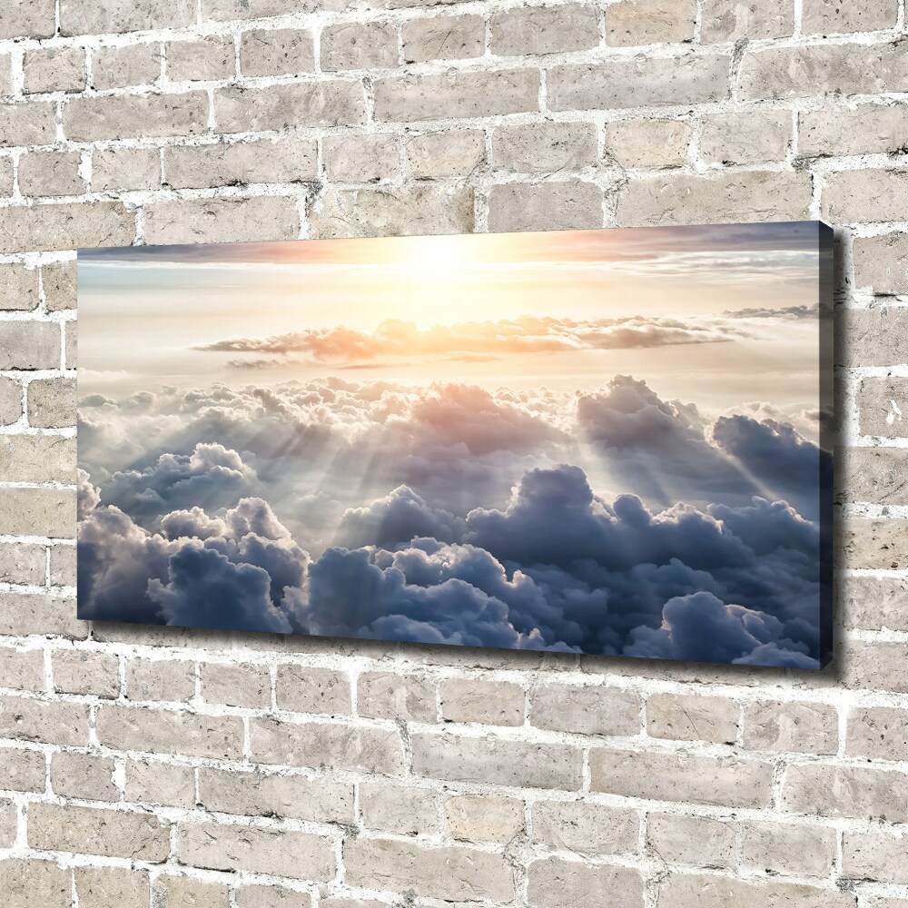 Tableau photo sur toile Vue des nuages à l'œil d'oiseau