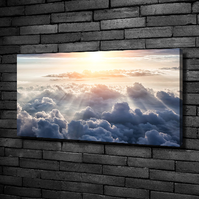 Tableau photo sur toile Vue des nuages à l'œil d'oiseau