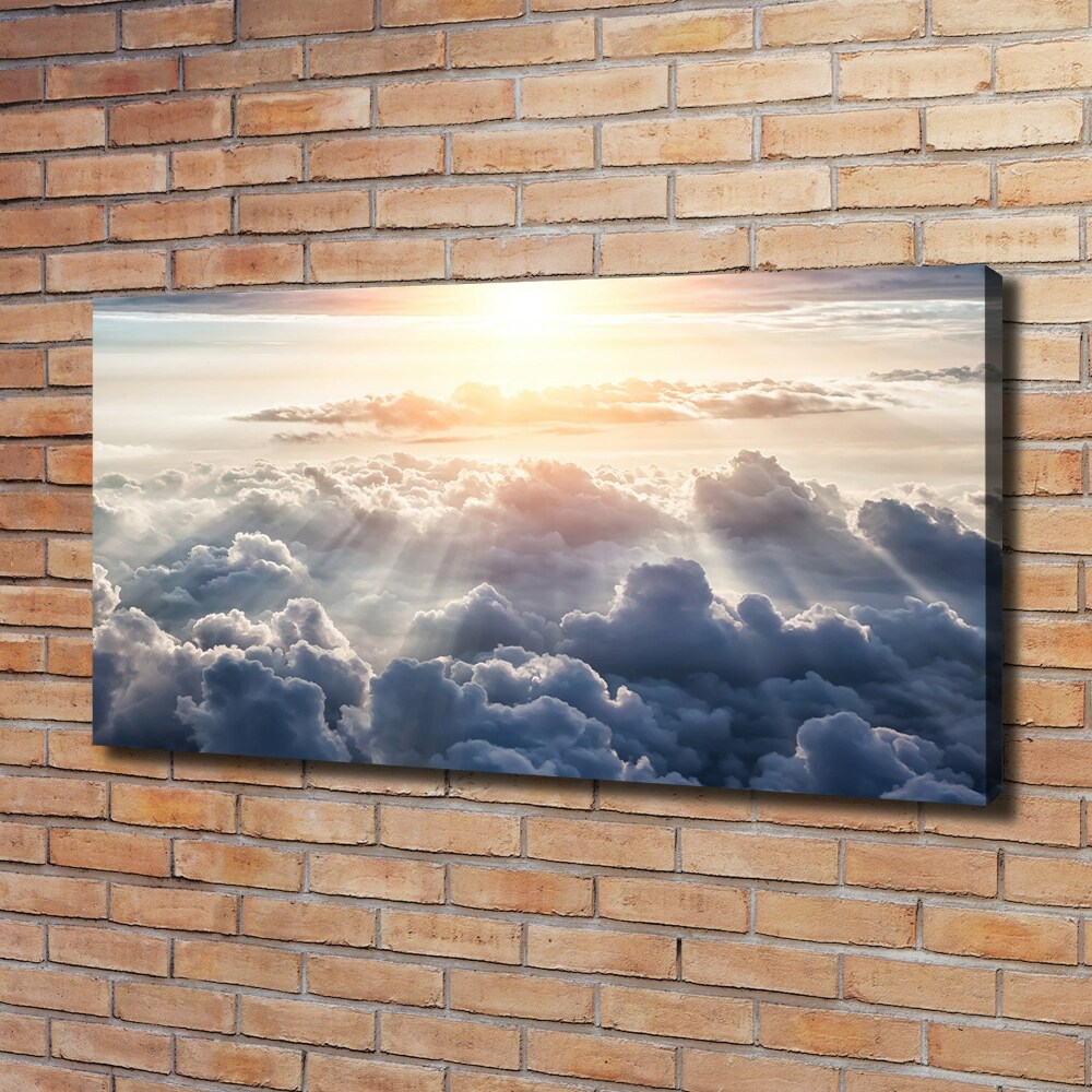 Tableau photo sur toile Vue des nuages à l'œil d'oiseau