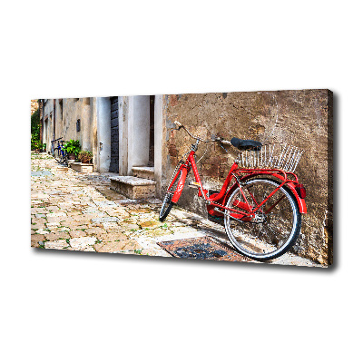 Tableau mural sur toile Vélo rouge