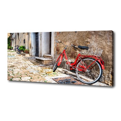 Tableau mural sur toile Vélo rouge