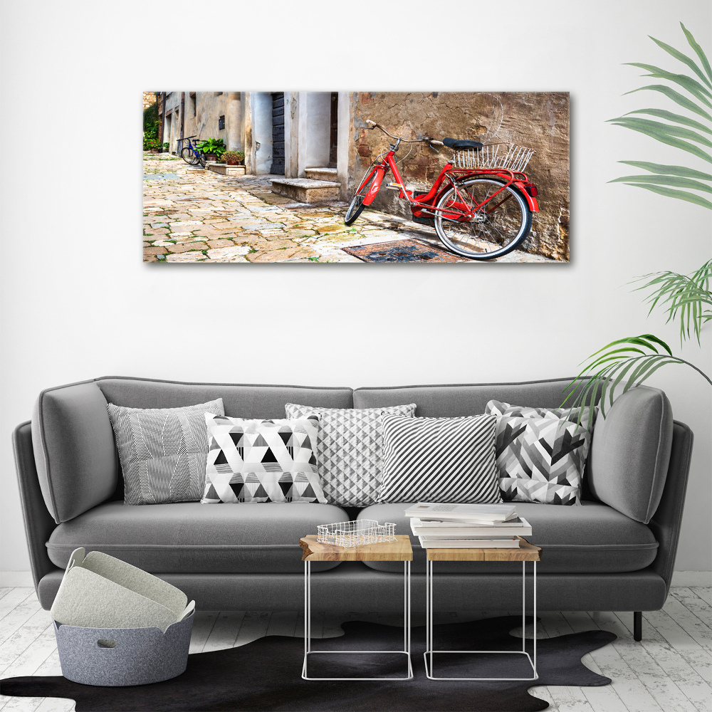 Tableau mural sur toile Vélo rouge