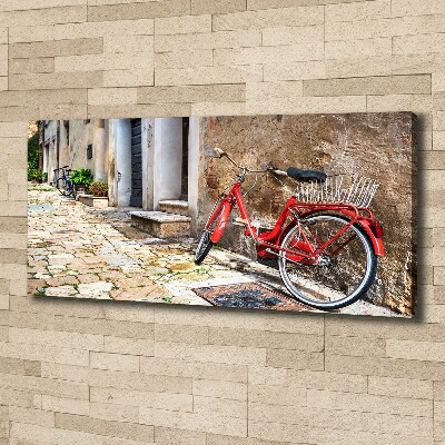 Tableau mural sur toile Vélo rouge