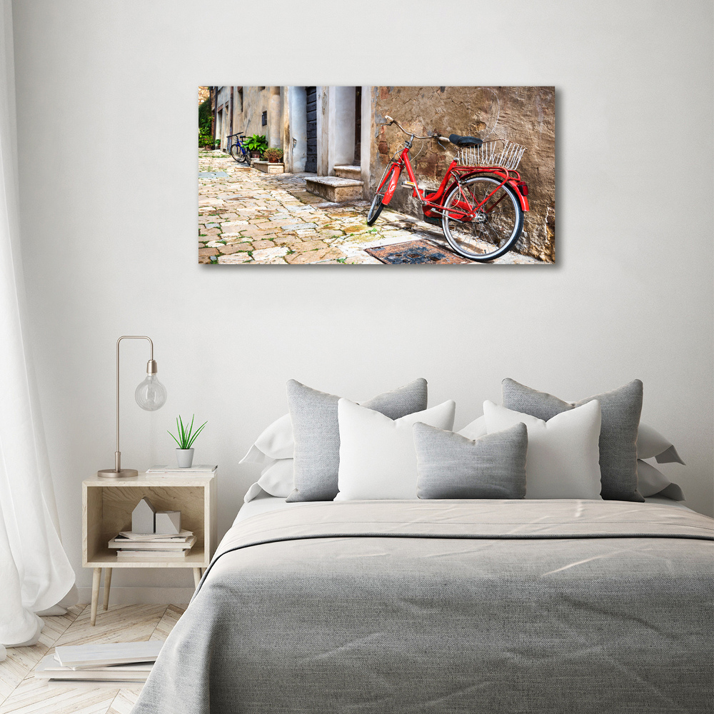 Tableau mural sur toile Vélo rouge