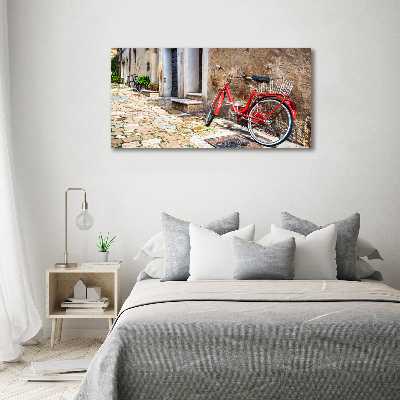 Tableau mural sur toile Vélo rouge