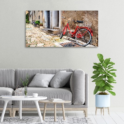 Tableau mural sur toile Vélo rouge