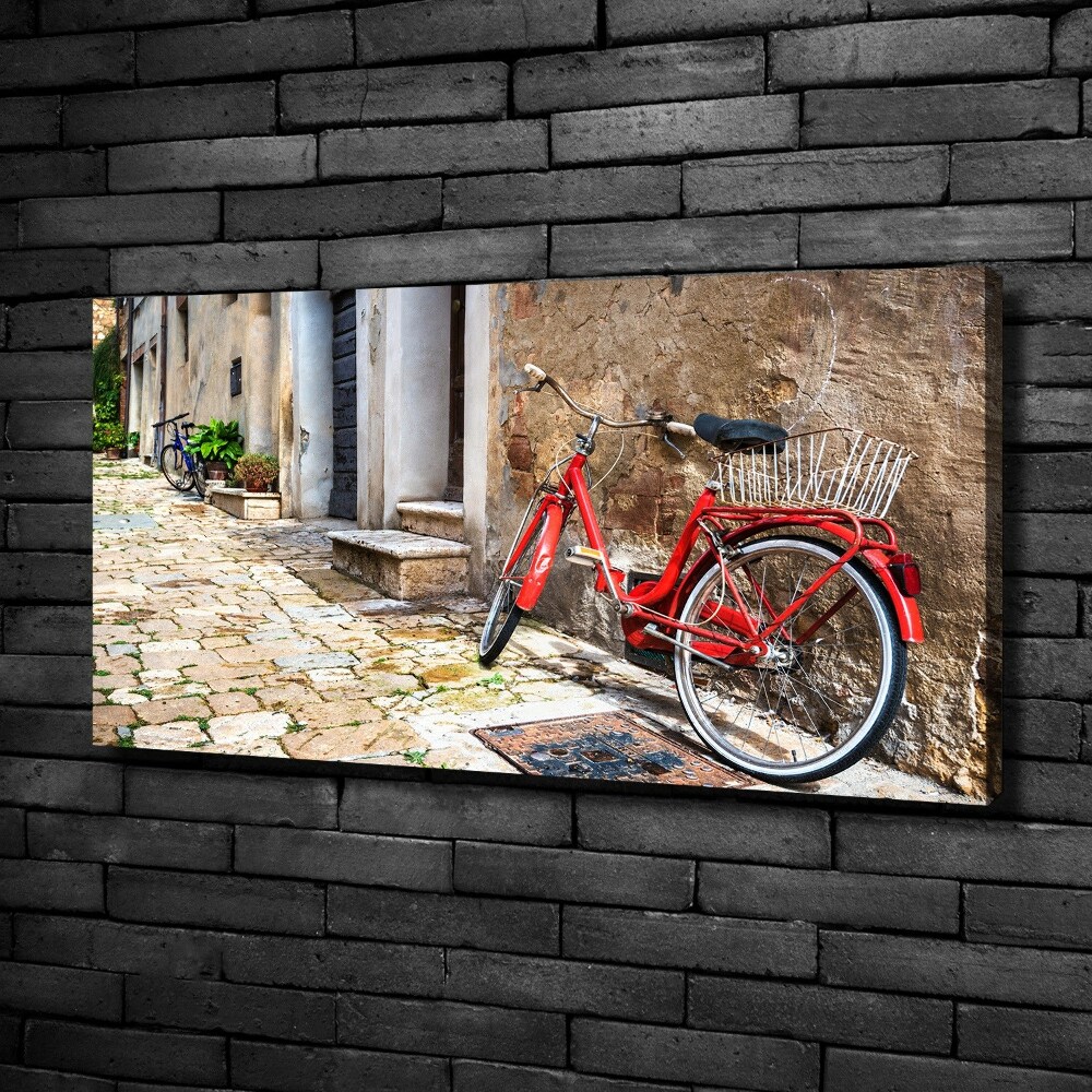 Tableau mural sur toile Vélo rouge